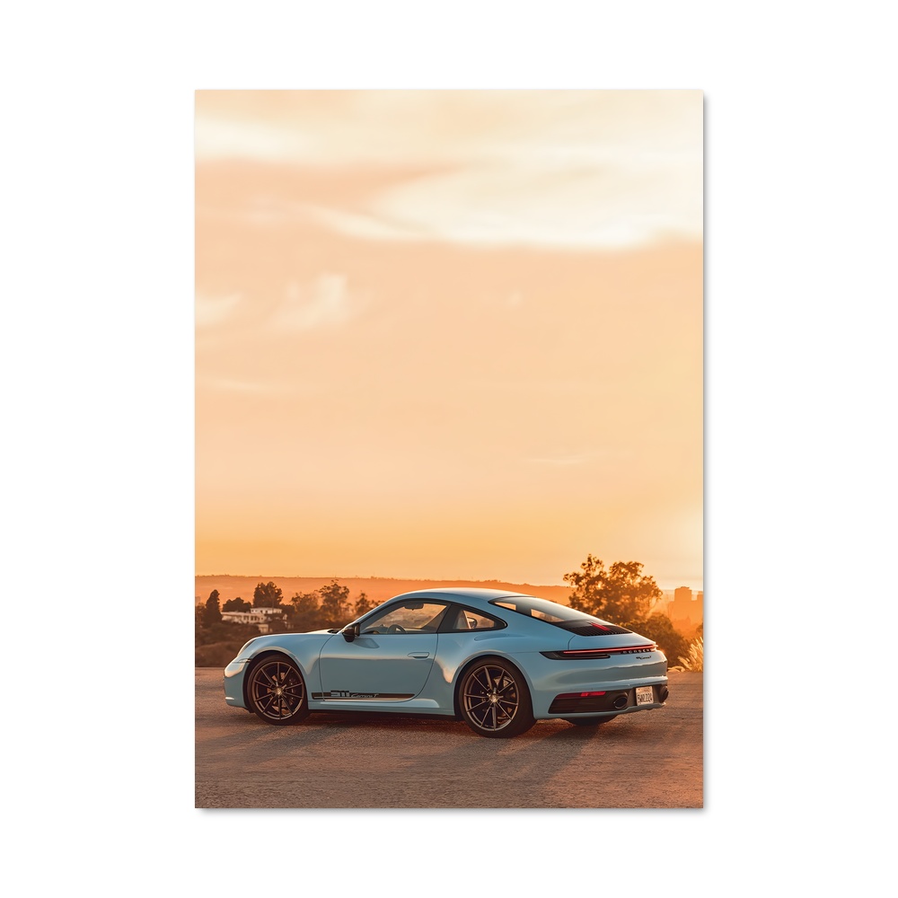 Poster Carrera Céleste – affiche Porsche